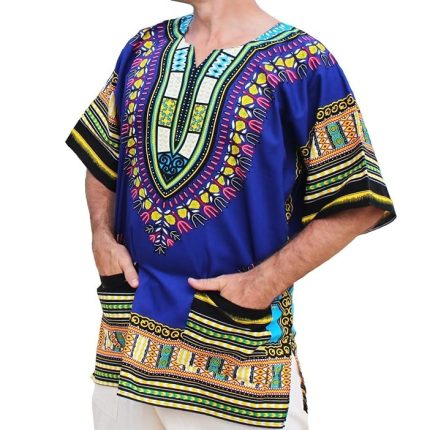 Dark Blue dashiki shirt