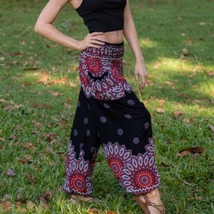 Black Petal yoga Thai Pants in Canada- Baraka handicrafts