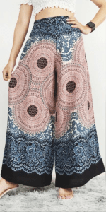 brown sunflower print Palazzo Pants in Canada- Baraka handicrafts