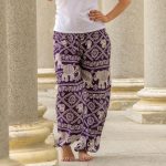 Purple fortune Thai Yoga Pants in Canada- Baraka Handicrafts