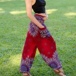 Red Petal yoga Thai Pants in Canada- Baraka handicrafts