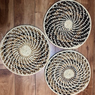 Spiral Black Fruit-serving-decor basket