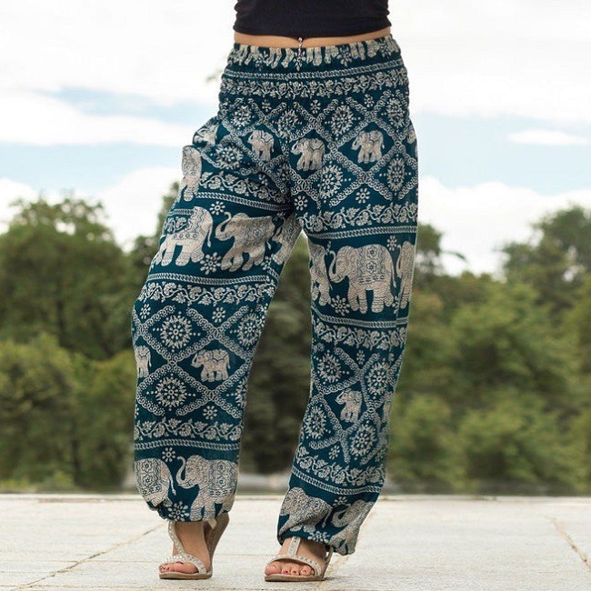 Turquoise fortune Yoga Pants in Canada- Baraka handi crafts