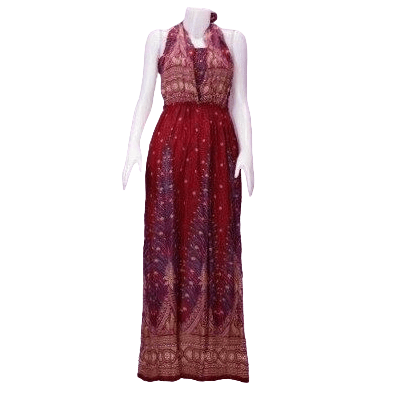 Wine red summer dress